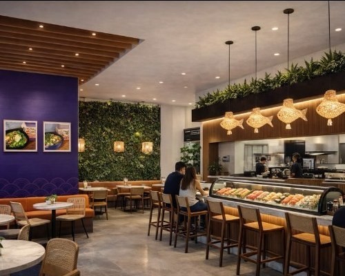 Commercial restaurant build-out detail